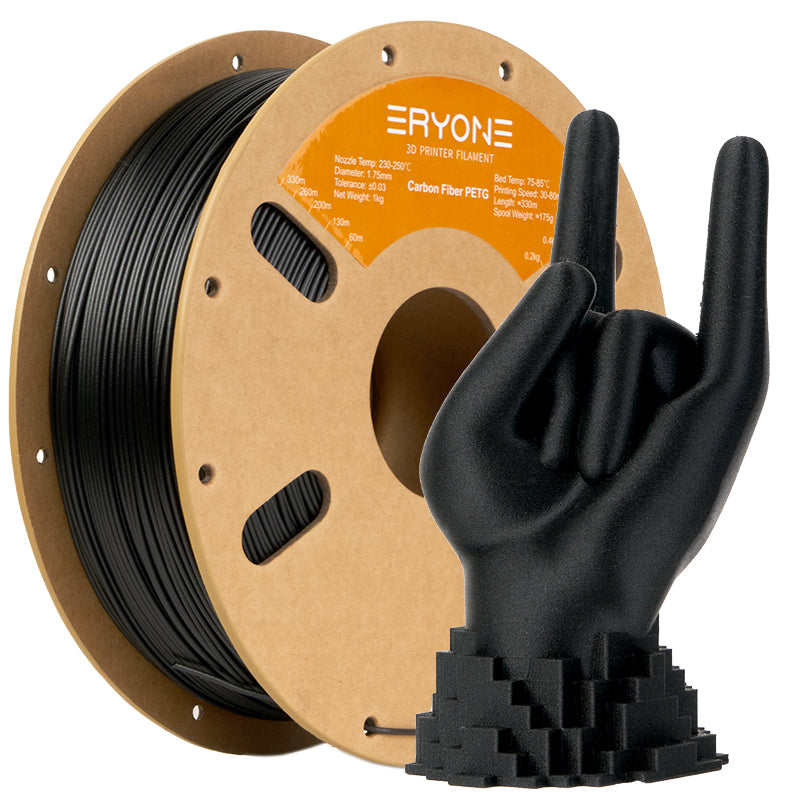 ERYONE PETG Carbon Fiber 1KG 1.75mm 3D Filament - Black