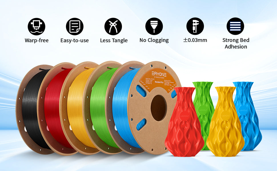 ERYONE Standard PLA+ 1KG 1.75mm 3D Filament
