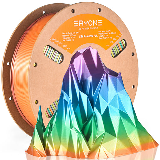 ERYONE Silk Rainbow PLA 1KG 1.75mm 3D Filament - Mountain Mirage