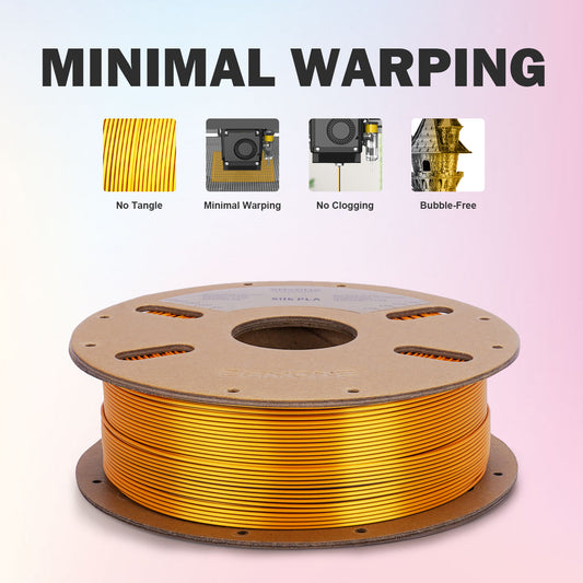 ERYONE Silk PLA Dual Color 1KG 1.75mm 3D Filament - Black & Dark Gold
